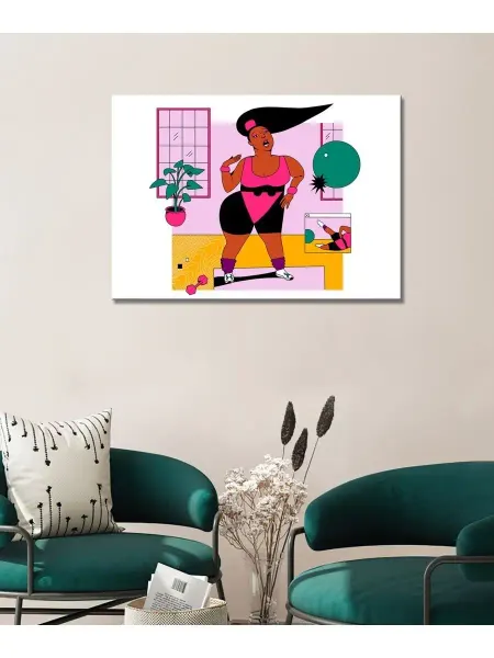 Classic Art Картина на холсте Lizzo фитнес 20х30