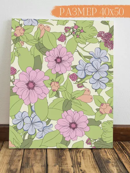 Интерьерная картина Аниме Картина Plants 50x40