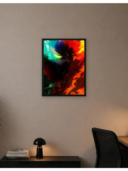 Postersbase Настенный плакат Огненный демон со светящимися глазами 50x70