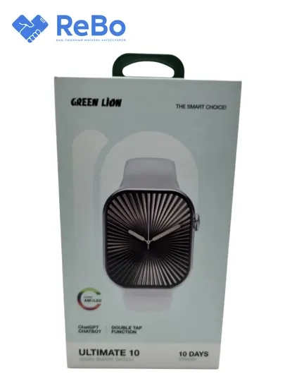 Умные часы Green Lion Ultimate 10, AMOLED-дисплей, ChatGPT, 42, 46, 49 мм