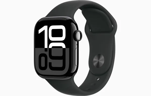Умные часы Apple Watch Series 10 46 мм GPS, M-L Jet Black Aluminum Case, Black Sport Band