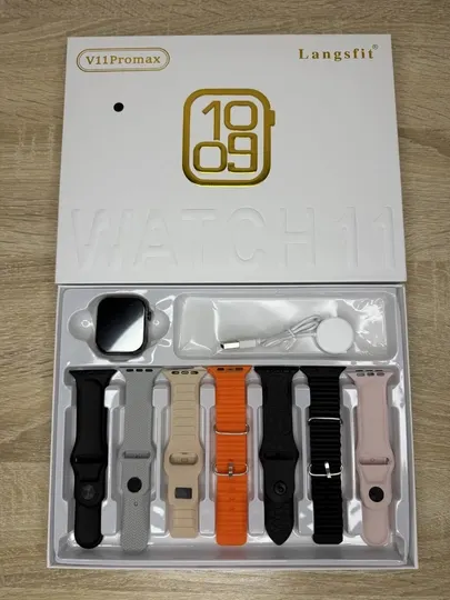 Smart watch S2000/ V11 Pro Max, Seres11 46mm, 10 ремешков, для повседневного использования