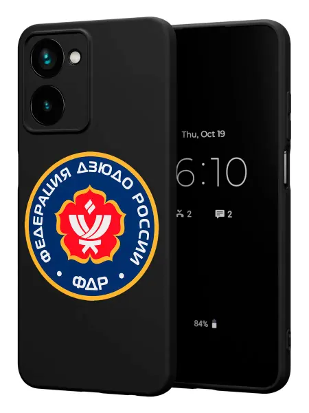 Чехол на Realme 10 4G с принтом Дзюдо