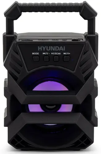 Колонка портативная Hyundai Bluetooth, USB 10 м, 9 Вт черный 500 mAh (H-PS1000)