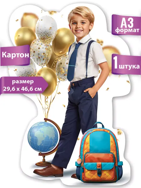 ТМ праздник Вырубной плакат на стену для школы и детского сада