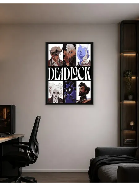 Postersbase Арт-постер Дедлок Коллаж Персонажи 50x70