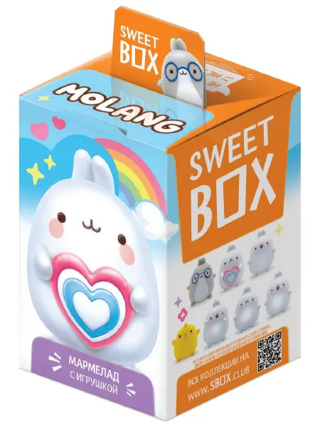SWEET BOX Мармелад Molang с игрушкой, 10г