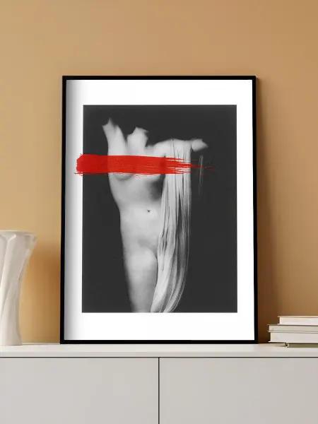 Постер Фотография обнаженной женщины без рамы (29,7х42см)
