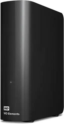 Western Digital 10 ТБ Внешний жесткий диск Elements Desktop (WDBWLG0100HBK-EESN), Пластик, черный