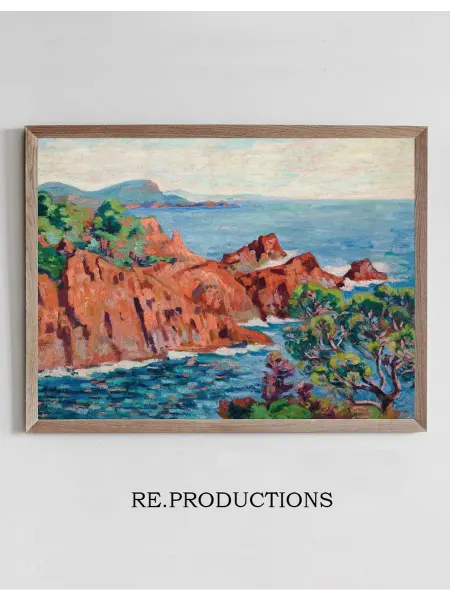 Re.productions Постер Les roches rouges à Agay - Armand Guillaumin
