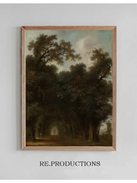 Re.productions Постер A Shaded Avenue - Jean-Honoré Fragonard