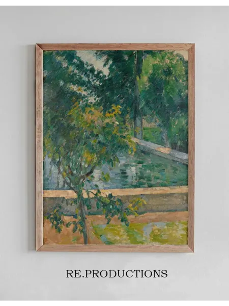 Re.productions Постер Le bassin du Jas de Bouffan (The - Paul Cézanne