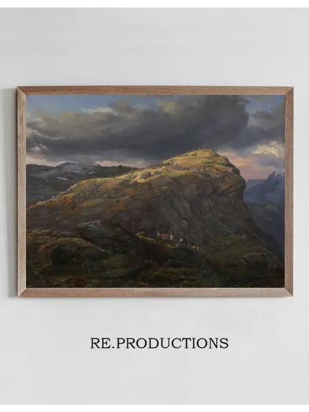 Re.productions Постер Stugunøset at Filefjell - Johan Christian Dahl