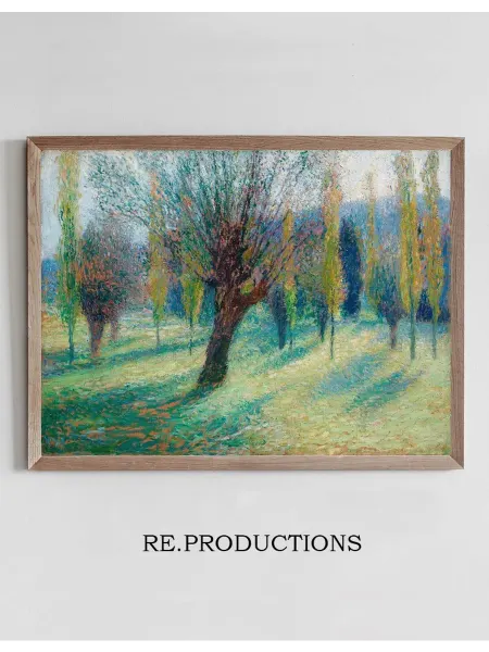 Re.productions Постер Saules dans la vallée du Vert - Henri Martin