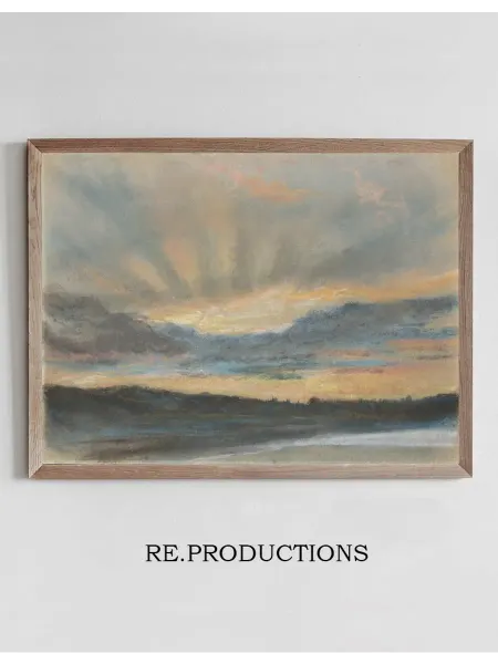 Re.productions Постер Sunset - Eugène Delacroix