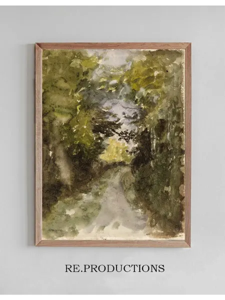 Re.productions Постер Route en forêt - Narcisse-Virgile Diaz de La Peña