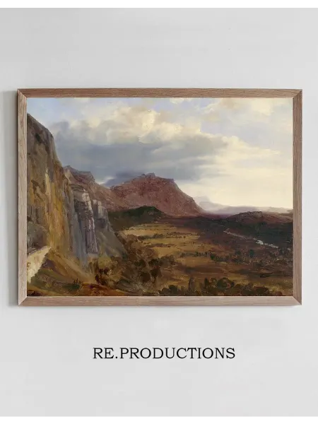 Re.productions Постер View of Saleve, near Geneva - Théodore Rousseau