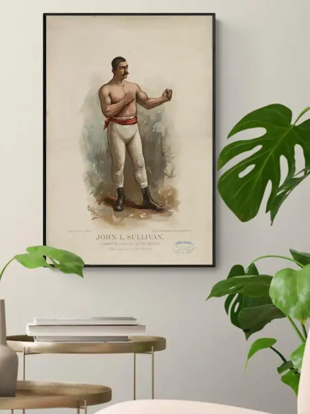 ПростоПостер Постер Плакат Бокс - Чемпион мира John L.Sullivan