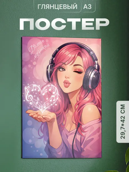 Partner Project Постер на стену Делись музыкой