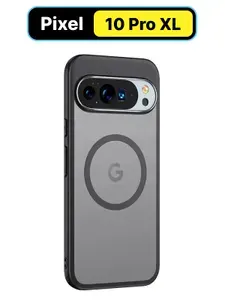 WLONS Чехол для Google Pixel 10 Pro XL с прозрачной матовой задней панелью и черным бампером