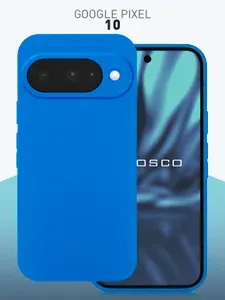 Чехол для Google Pixel 10 (Гугл Пиксель 10), тонкий с матовым покрытием и защитой модуля камер, синий ROSCO