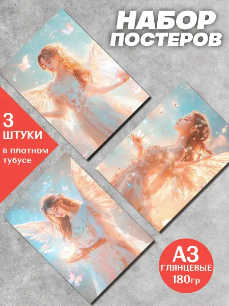 ИНУГАМИ Постеры на стену с Ангелами