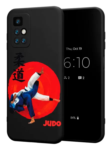 PBl store Чехол на Xiaomi Redmi 10 с принтом Дзюдо