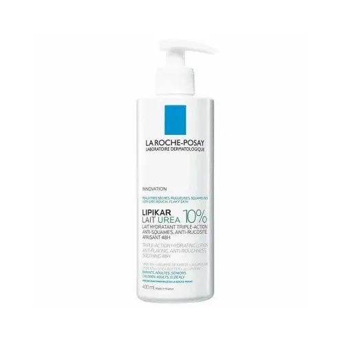Увлажняющее молочко, LA ROCHE-POSAY LIPIKAR LAIT UREA 10%, для тела тройного действия, 400 мл