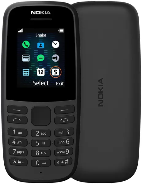 Телефон Nokia 105 DS, 2 SIM-карты, 800мАч, Bluetooth, ИК-порт, FM-радио
