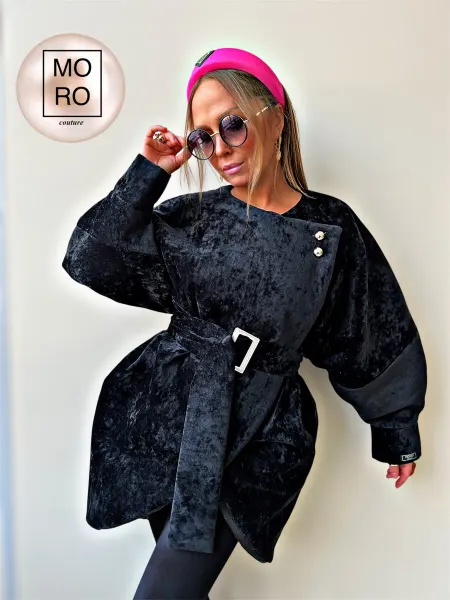 MORO COUTURE Пальто с объемными рукавами тренд 2026