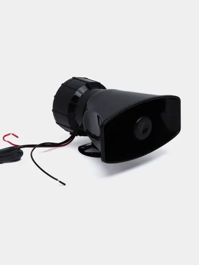 Сирена с громкоговорителем, с микрофоном, 7 сигналов, 12В, 100 W, 150 Дб