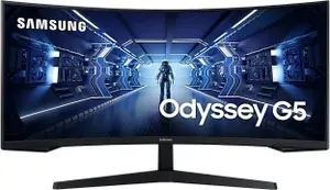 Samsung 34" Монитор 34WR55QK-B.ARUZ (LC34G55TWWIXCI), IPS, 2560x1080, 100 Гц, Изогнутый экран, черный