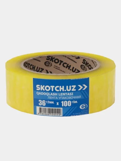 Лента упаковочная "Skotch.uz", скотч, 3.6 см * 100 м
