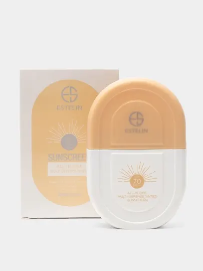 Солнцезащитный крем для лица, ESTELIN Sunscreen SPF 50/70/80/100 PA+++, 50-100мл