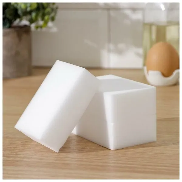 Губка меламиновая для удаления пятен Доляна, 3 шт, 8,9×6×3 см, 761376