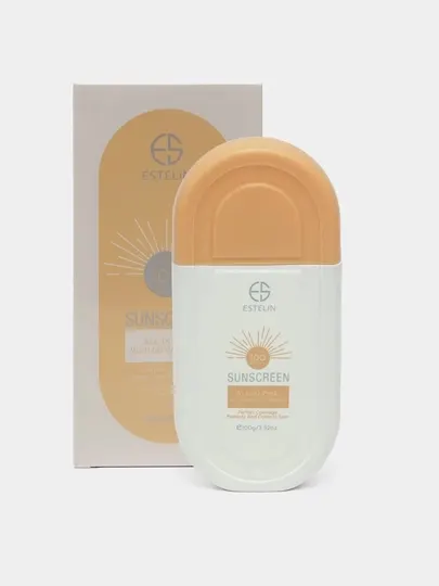 Солнцезащитный крем Estelin SPF 80, антивозрастной и увлажняющий, 100 г