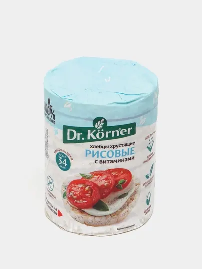 Хлебцы Dr.Korner Рисовые с витаминами, 100 г