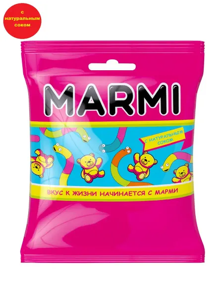 MARMI Жевательный мармелад желейный Ассорти кислое 100г