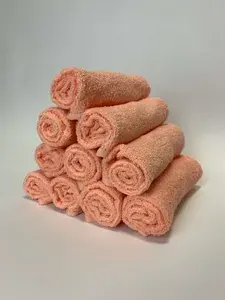 Салфетка Махровая 30х30 Набор (10 шт.) Персиковый из 100% Хлопка ,