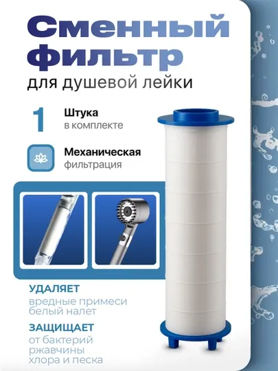Фильтр для душевой лейки, сменный