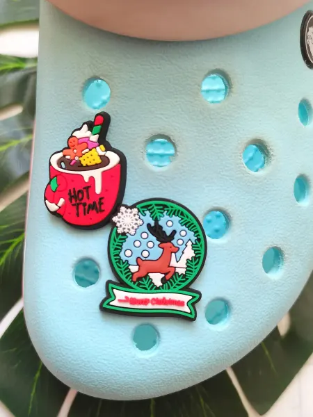 Fun_Jibz Джибитсы новогодние на crocs подарок на Новый год