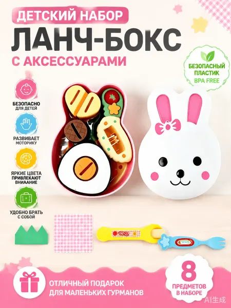 Игрушки еда для кукол с ложкой