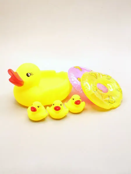 1000 Каталог Игрушка уточка желтая с кругами