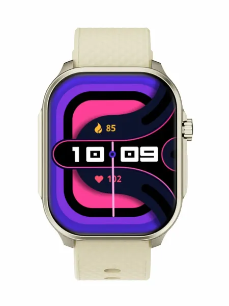 Смарт-часы TECNO Watch 3 Active, дисплей 2.02", металлический корпус, Шампанское