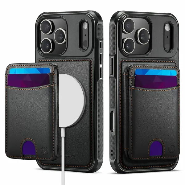 Чехол CaseMe Cardholder 2 in 1 iPhone 17 Pro Max (черный)