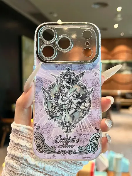 Чехол "О'Кейси", для iPhone 17 Pro, с принтом ангела, сиреневый