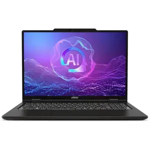 MSI Ноутбук 16", Intel Core Ultra 7 255H, RAM 32 ГБ, SSD 1000 ГБ, Intel Arc Graphics, Windows Pro, (9S7-261221-050), серый, Русская раскладка