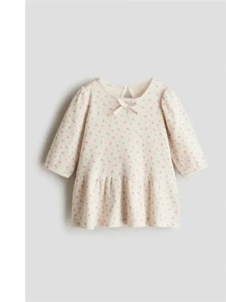 H&M Хлопковое платье с принтом