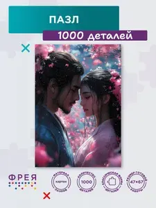 Пазлы 1000 для взрослых и детей В объятиях цветущей весны ФРЕЯ PZL-1000/74