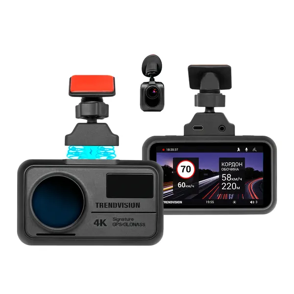 Видеорегистратор автомобильный TrendVision TDR-725 Real 4K 2CH (2 камеры)